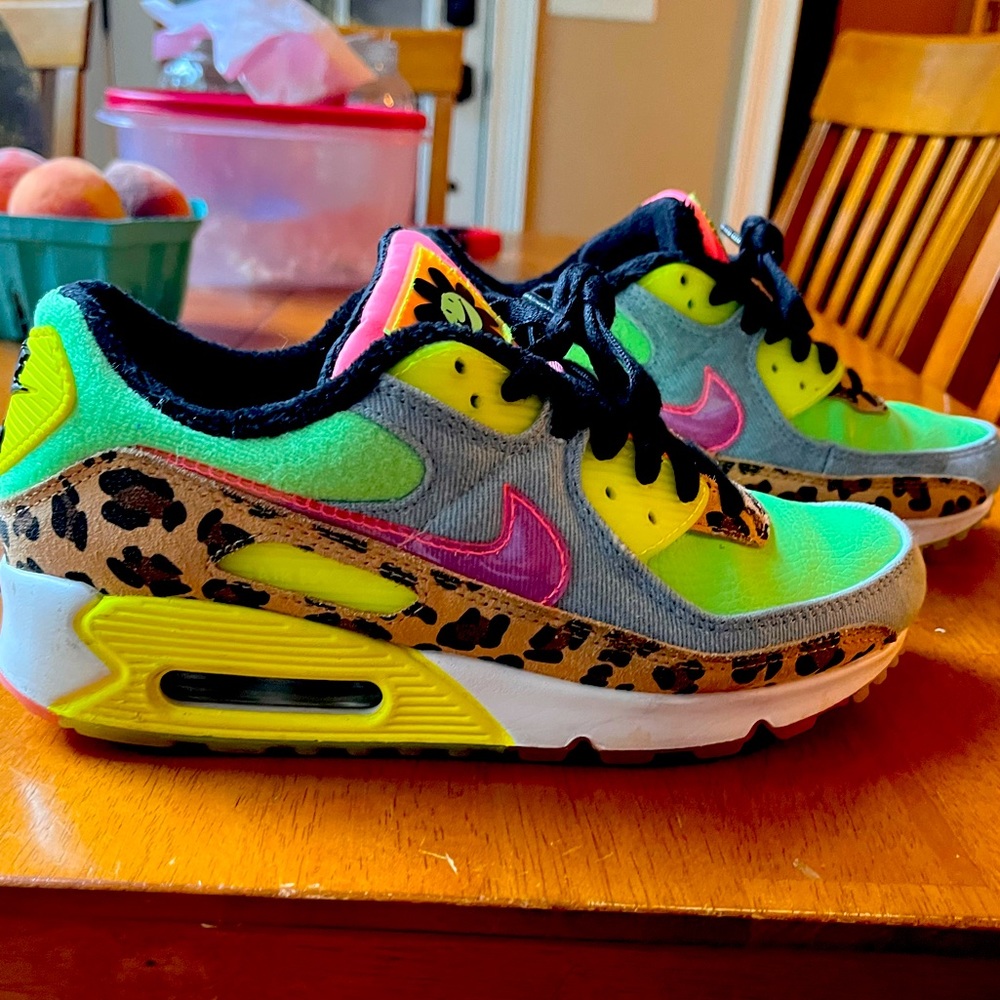 W AIR MAX 90 LX “Denim Leopard Print”
